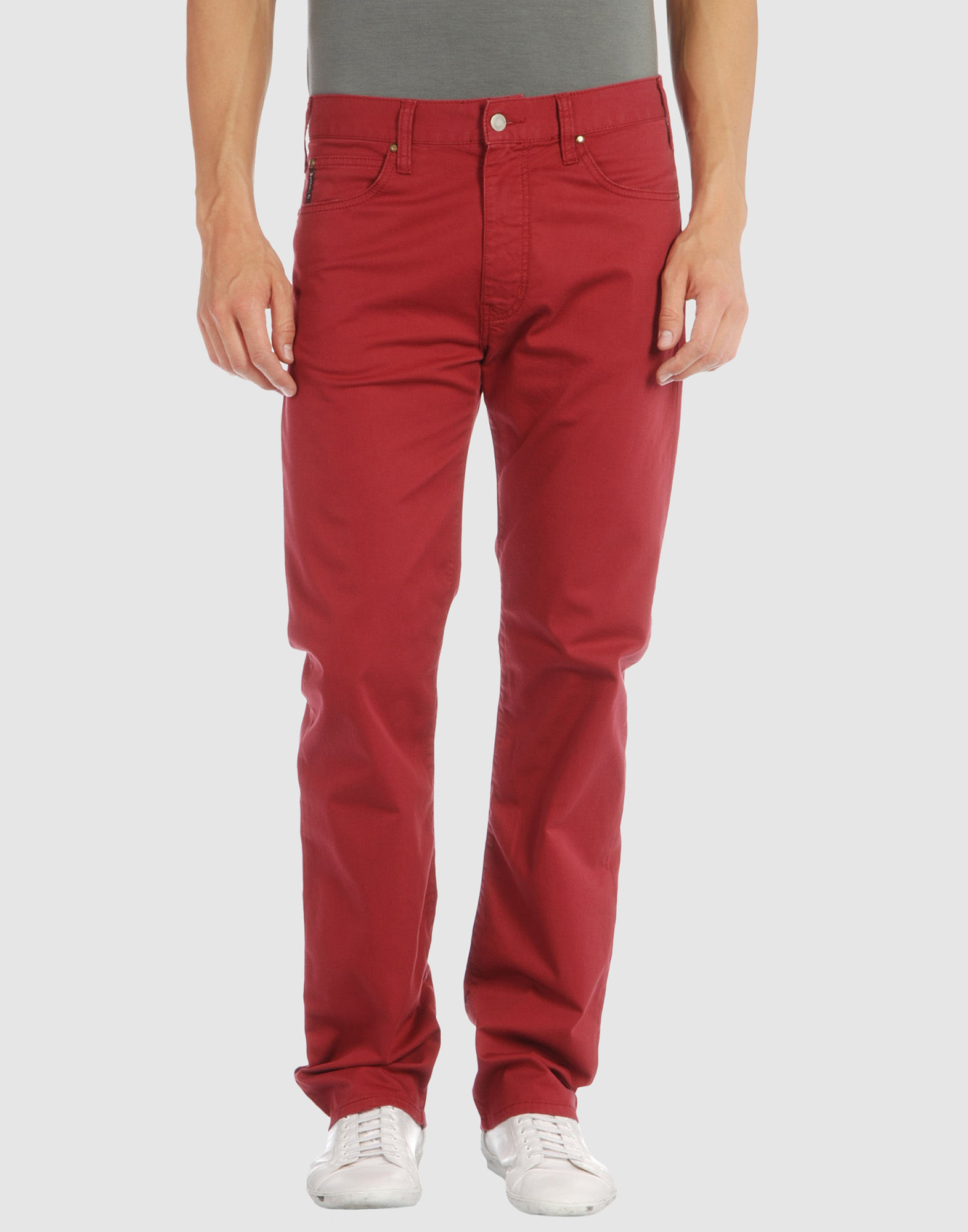 Armani Jeans Casual Pants in Red for Men (maroon) | Lyst