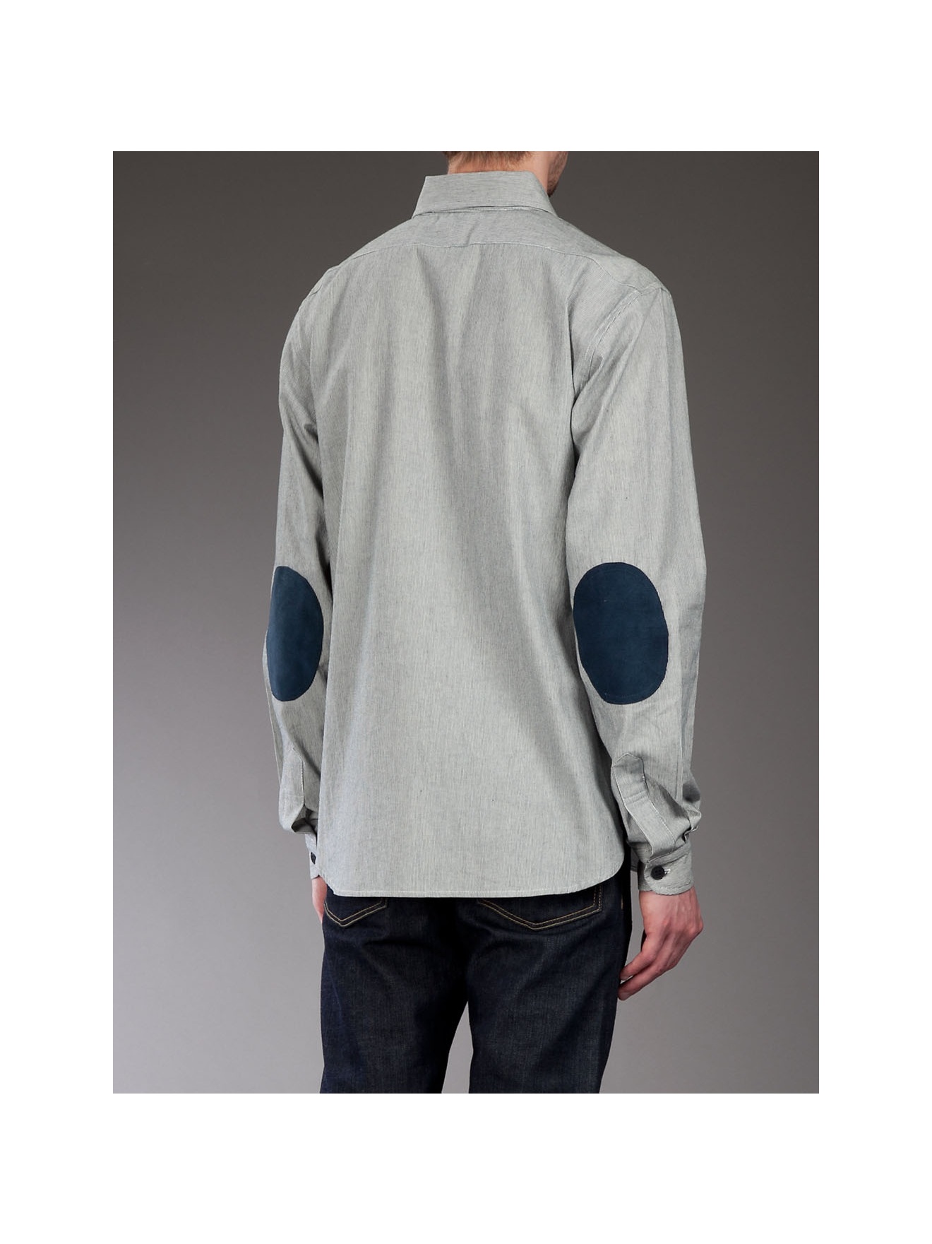 men's shirt with elbow patches