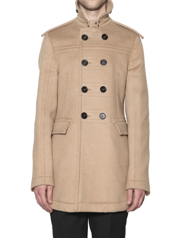 Burberry Prorsum Camel Hair Double Faced Wool Coat in Beige for Men ...