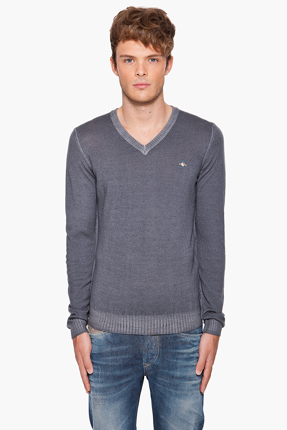Diesel K-fly Sweater in Gray for Men (grey) | Lyst