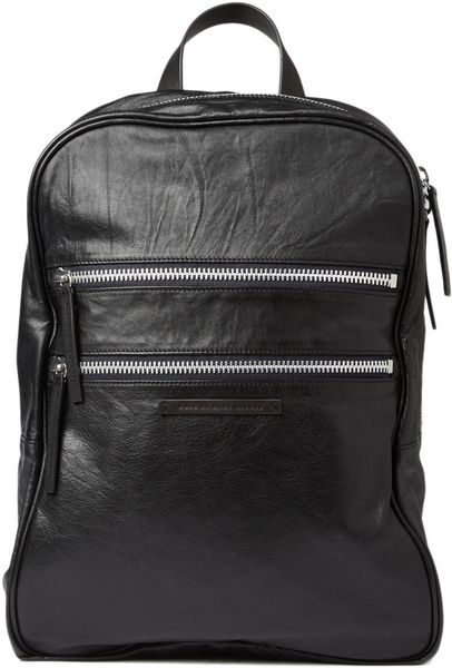 Marc By Marc Jacobs Zipped Leather Backpack in Black for Men | Lyst