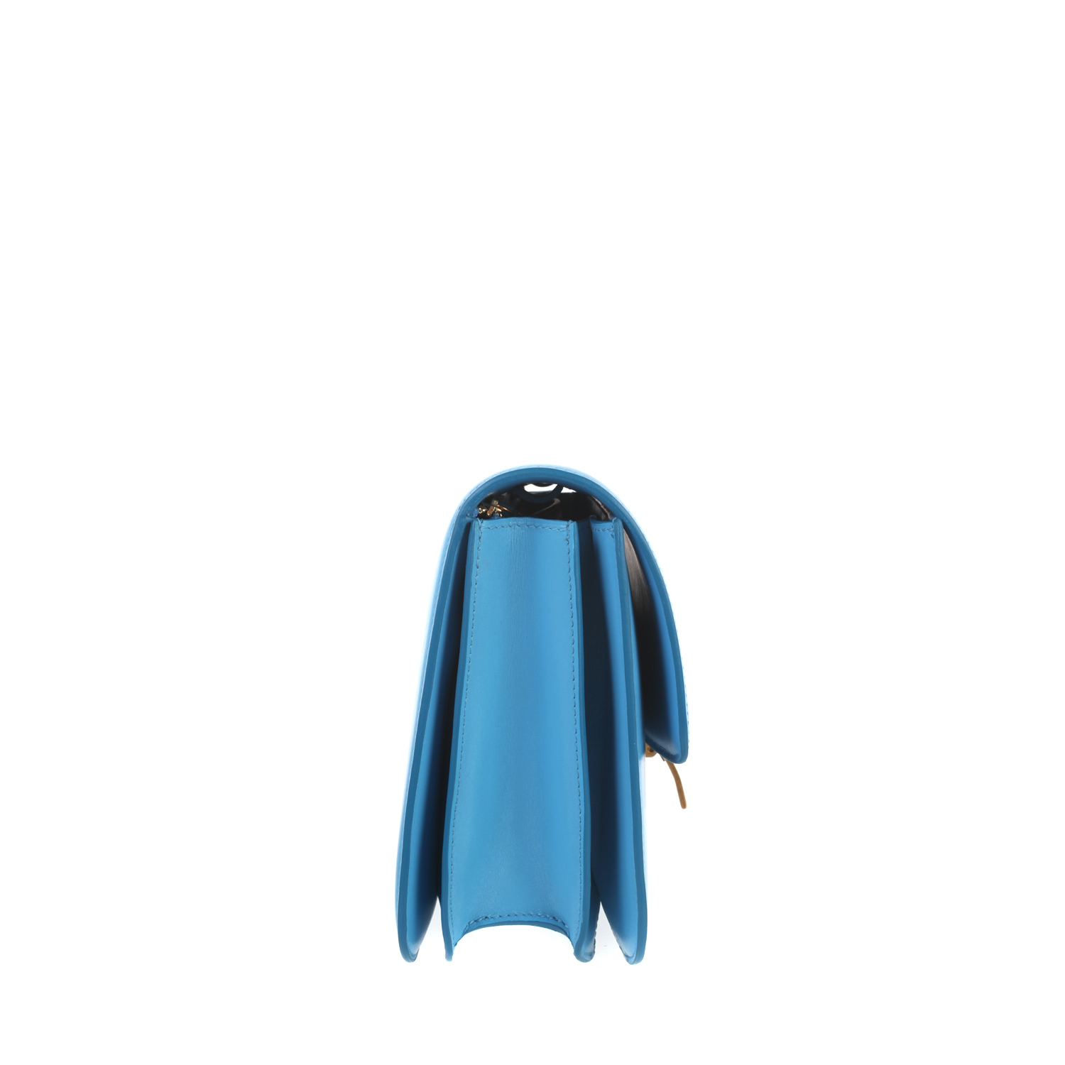 Cline Classic Medium Flap Bag in Box Leather in Blue (lagoon) | Lyst