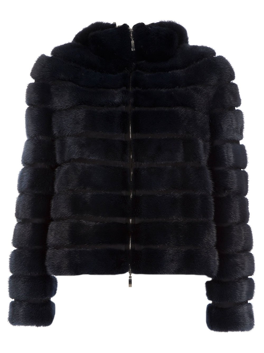 Liska Mink Fur Jacket in Blue (navy) | Lyst