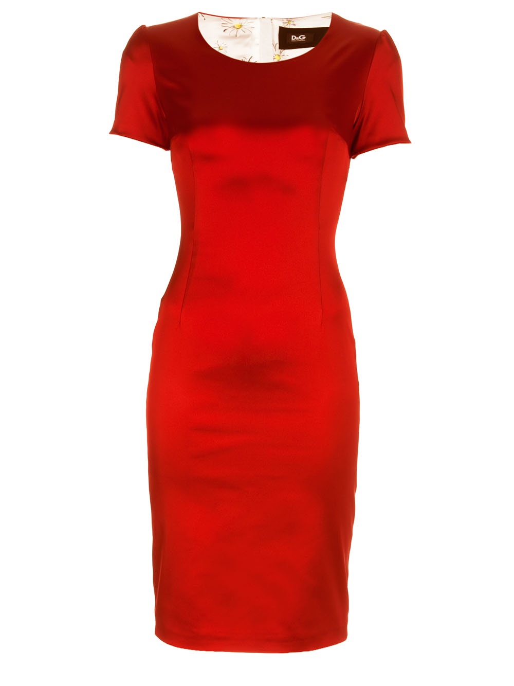 D&g Satin Dress in Red | Lyst