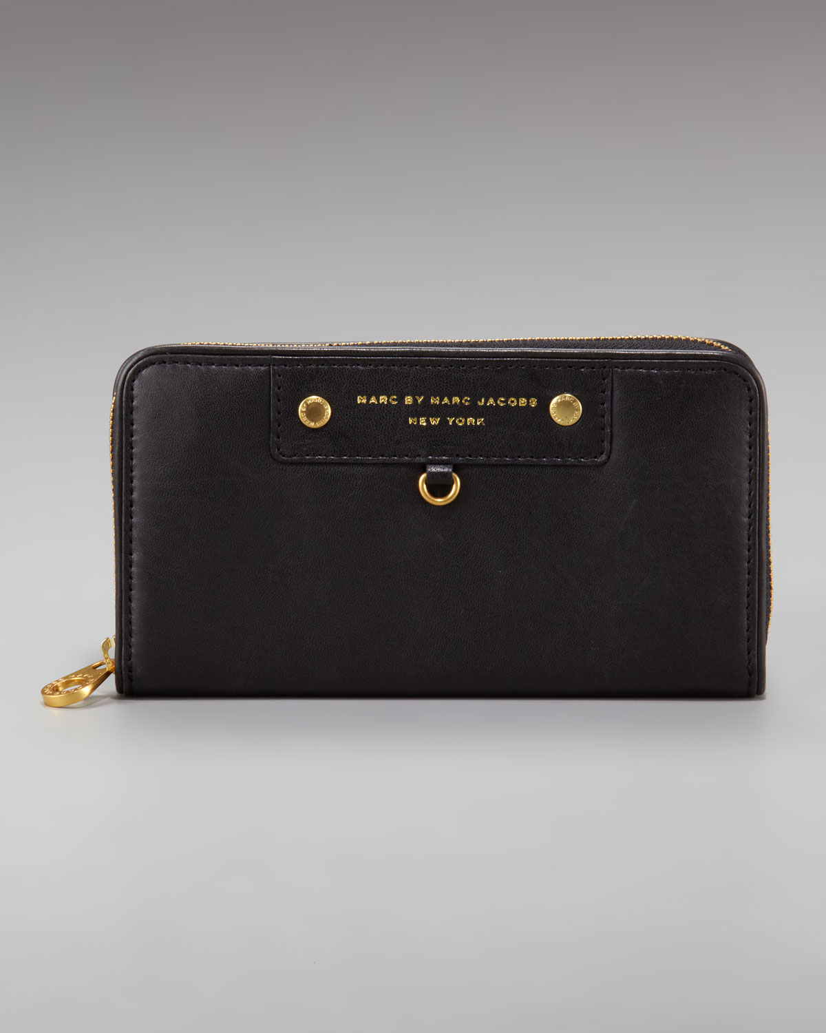 Lyst - Marc By Marc Jacobs Preppy Large Zip-around Leather Wallet in Black