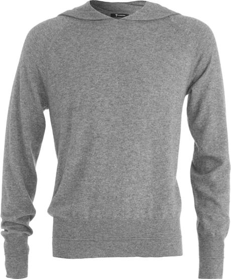T By Alexander Wang Pullover Hoodie in Gray for Men (grey) | Lyst