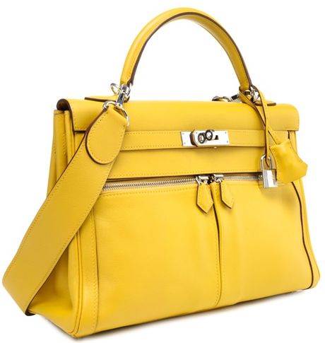 Hermès Kelly Lakis in Yellow | Lyst