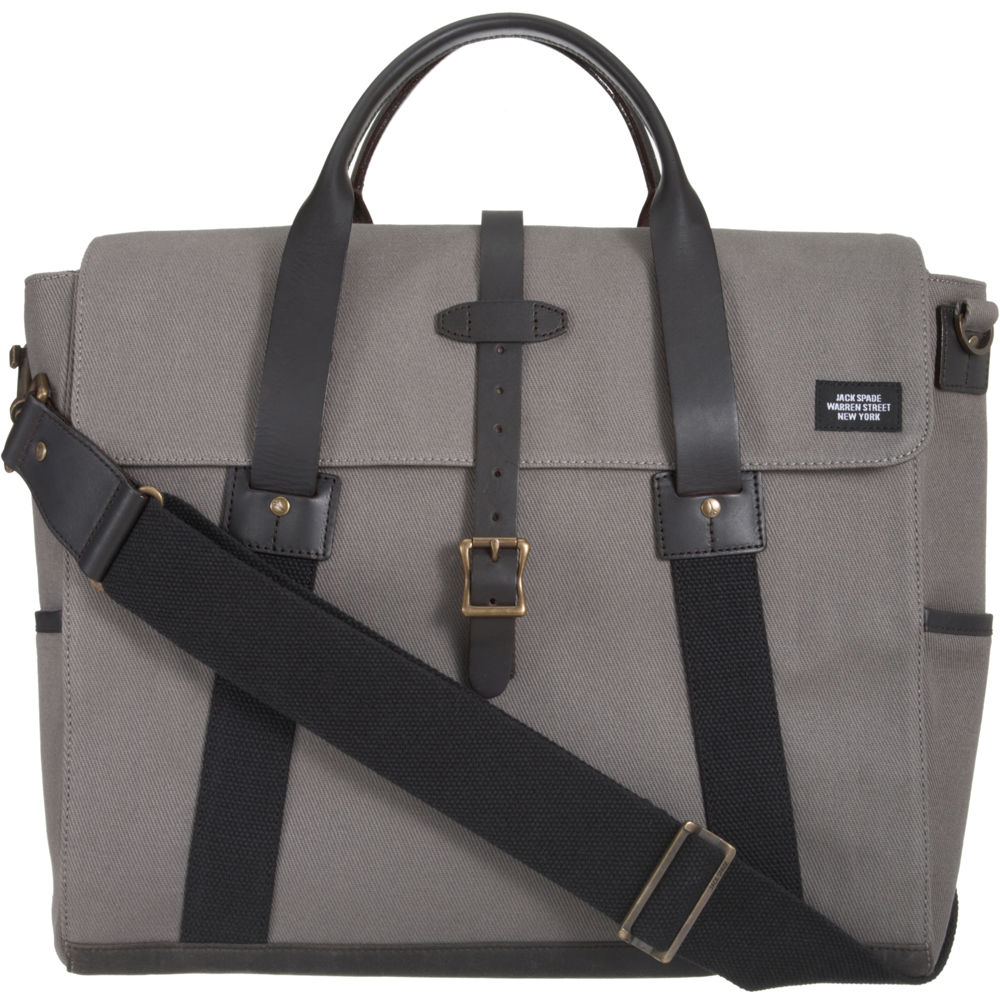 Jack Spade Flap Briefcase In Gray For Men Lyst Gallery
