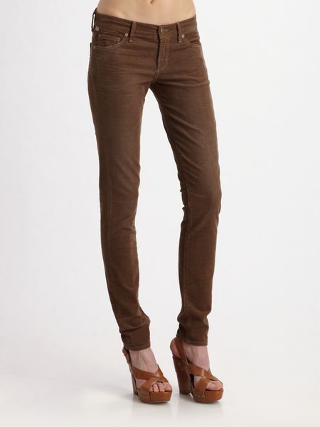 Citizens Of Humanity Avedon Skinny Corduroy Pants in Brown (truffle) | Lyst