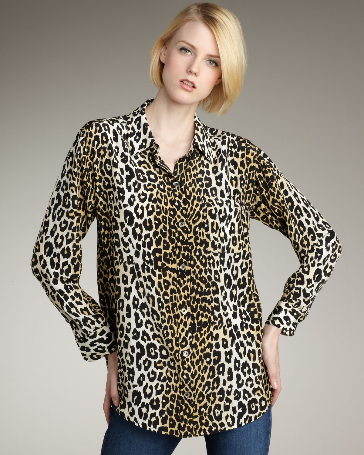 leopard skin blouses