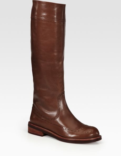 Marc By Marc Jacobs Leather Knee-high Riding Boots in Brown (brick) | Lyst