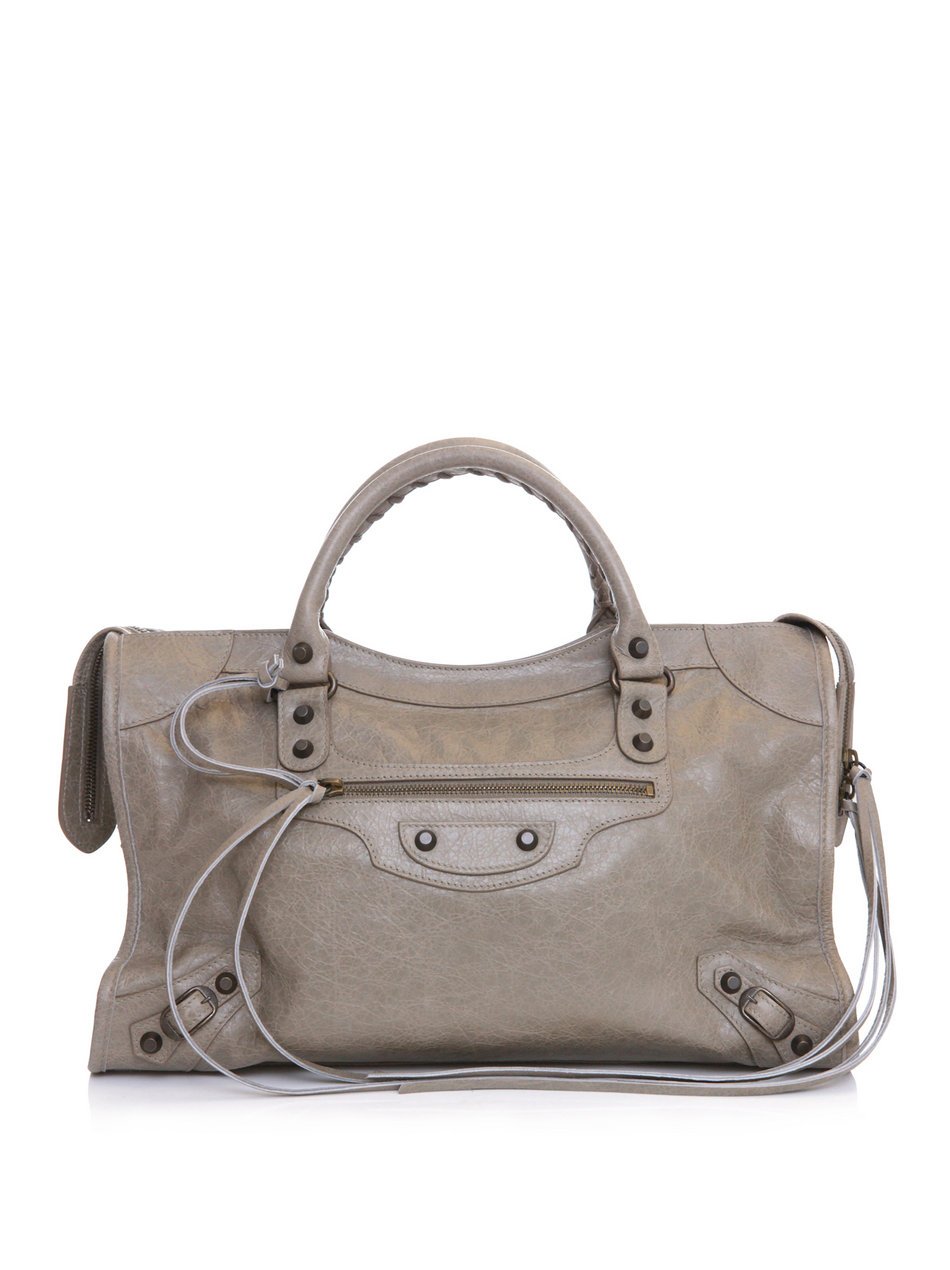 Balenciaga Classic City Bag in Gray (beige) | Lyst