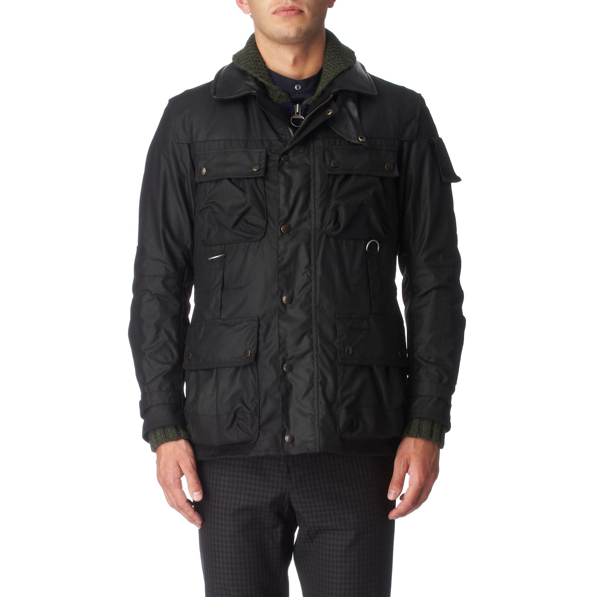 Barbour Field Jacket in Black for Men | Lyst