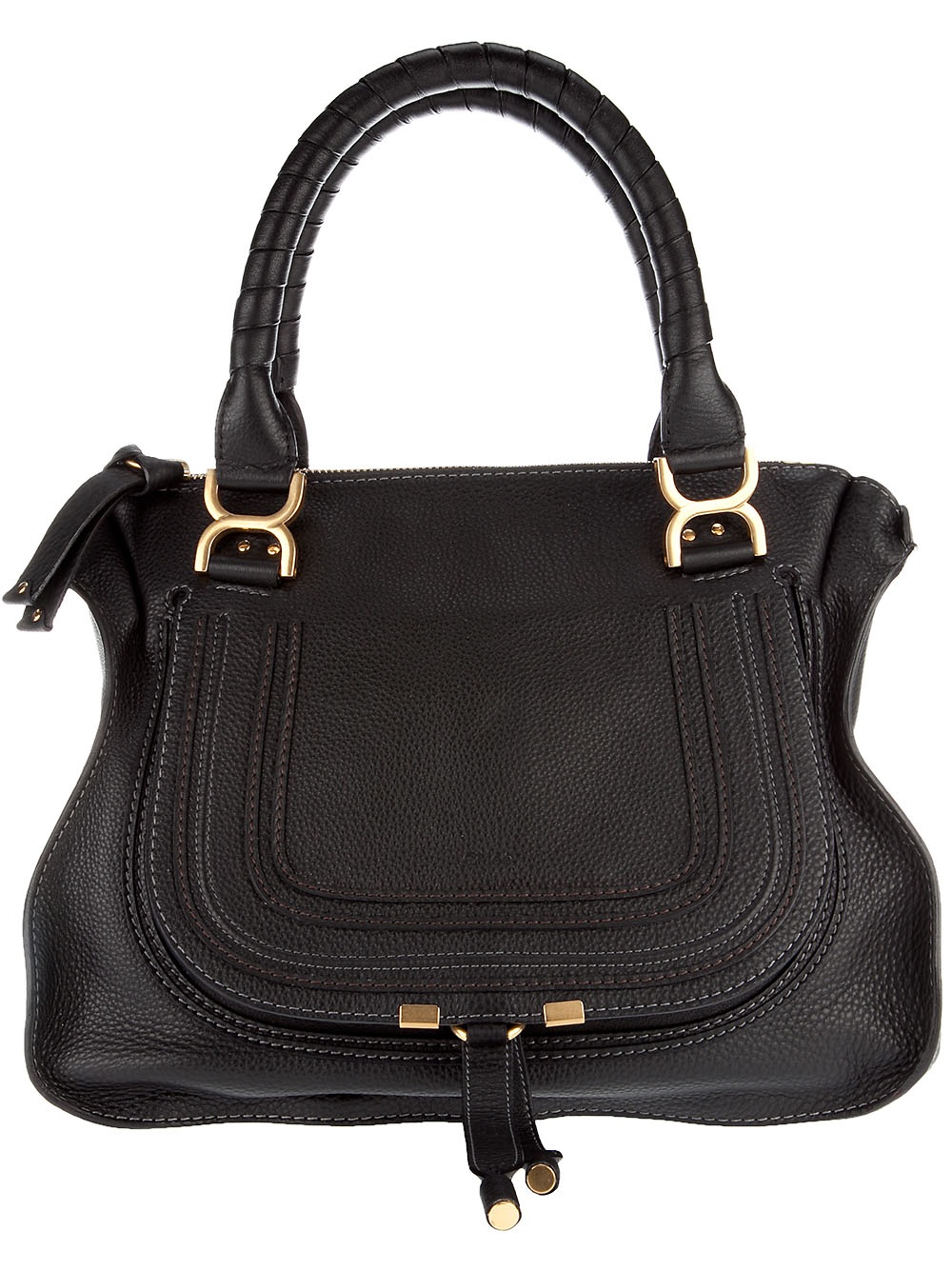 Chloé Marcie Shoulder Bag in Black | Lyst