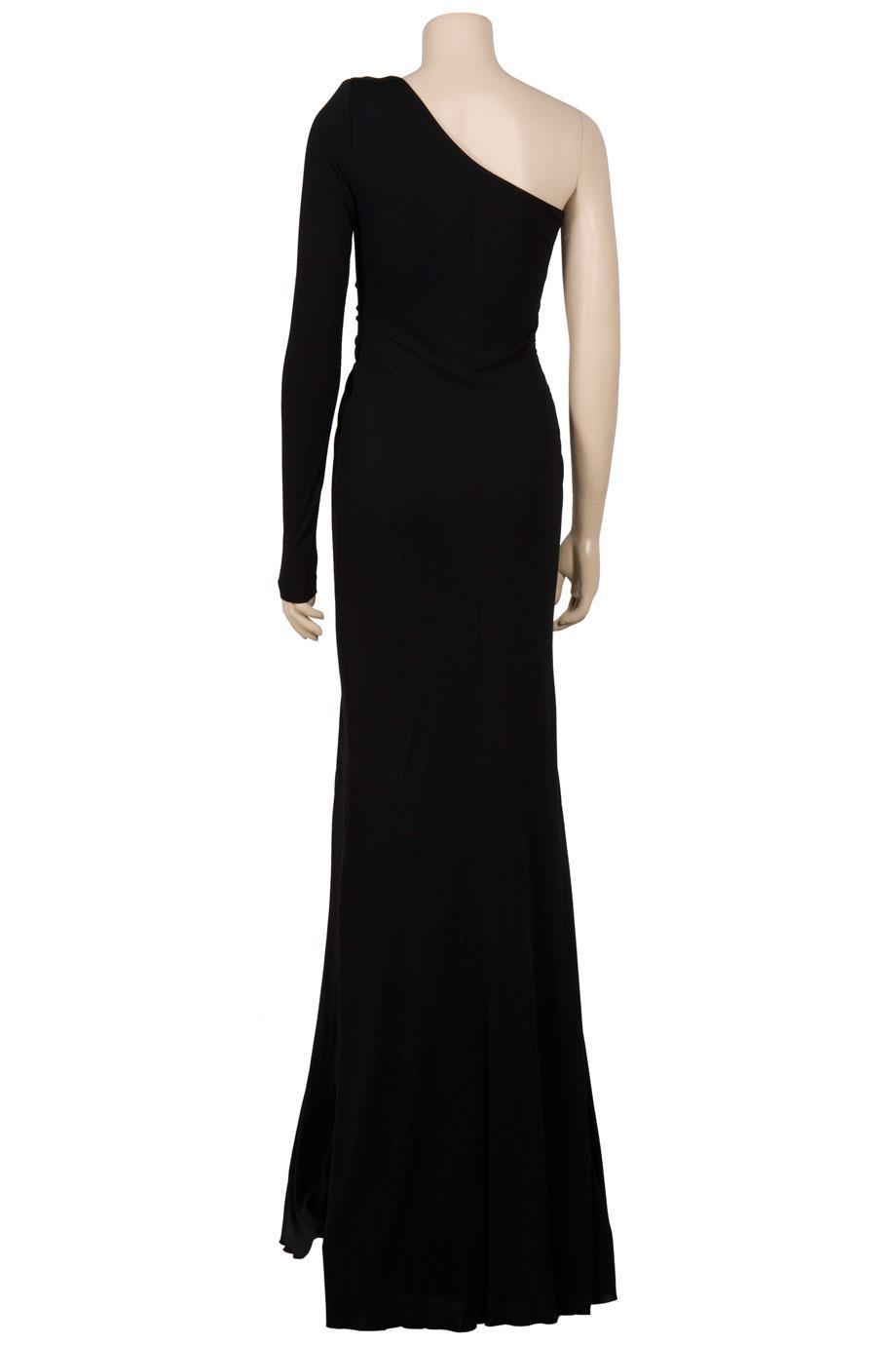 Lyst - Eastland One Shoulder Overlap Gown in Black