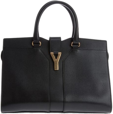 Saint Laurent Cabas Chyc Bag in Black | Lyst