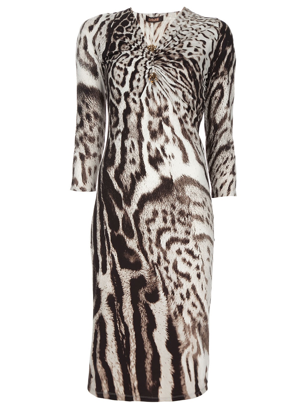Roberto Cavalli Animal Print Dress in Animal | Lyst