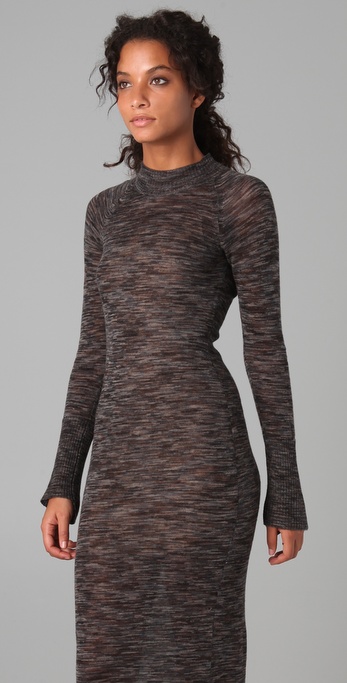 Lyst - A.L.C. Long Sweater Dress in Black