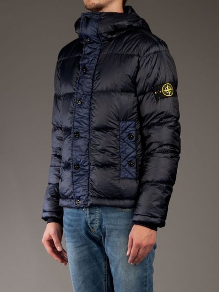 Stone Island Padded Jacket in Blue for Men (navy) | Lyst