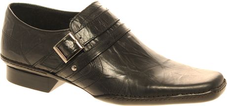 River Island Buckle Detail Shoes in Black for Men | Lyst