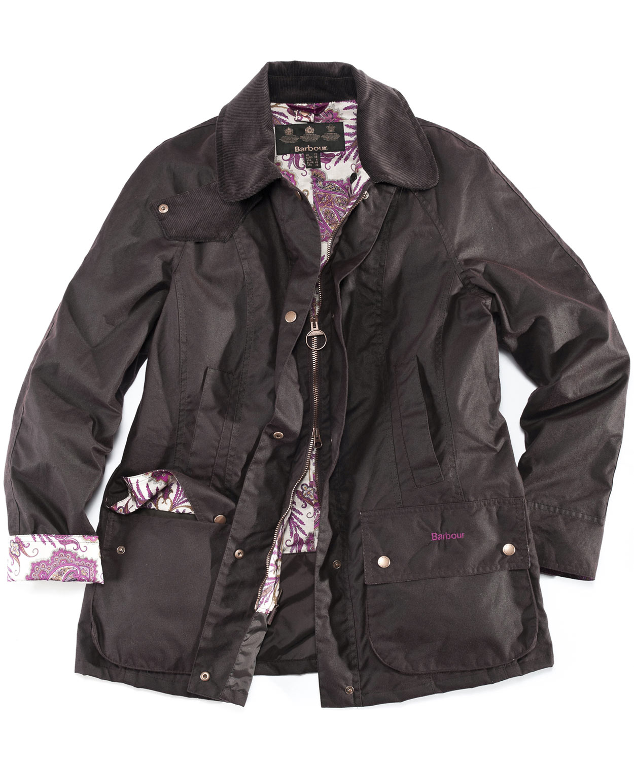 Lyst - Barbour Lord Paisley Liberty Print Beadnell Jacket in Brown
