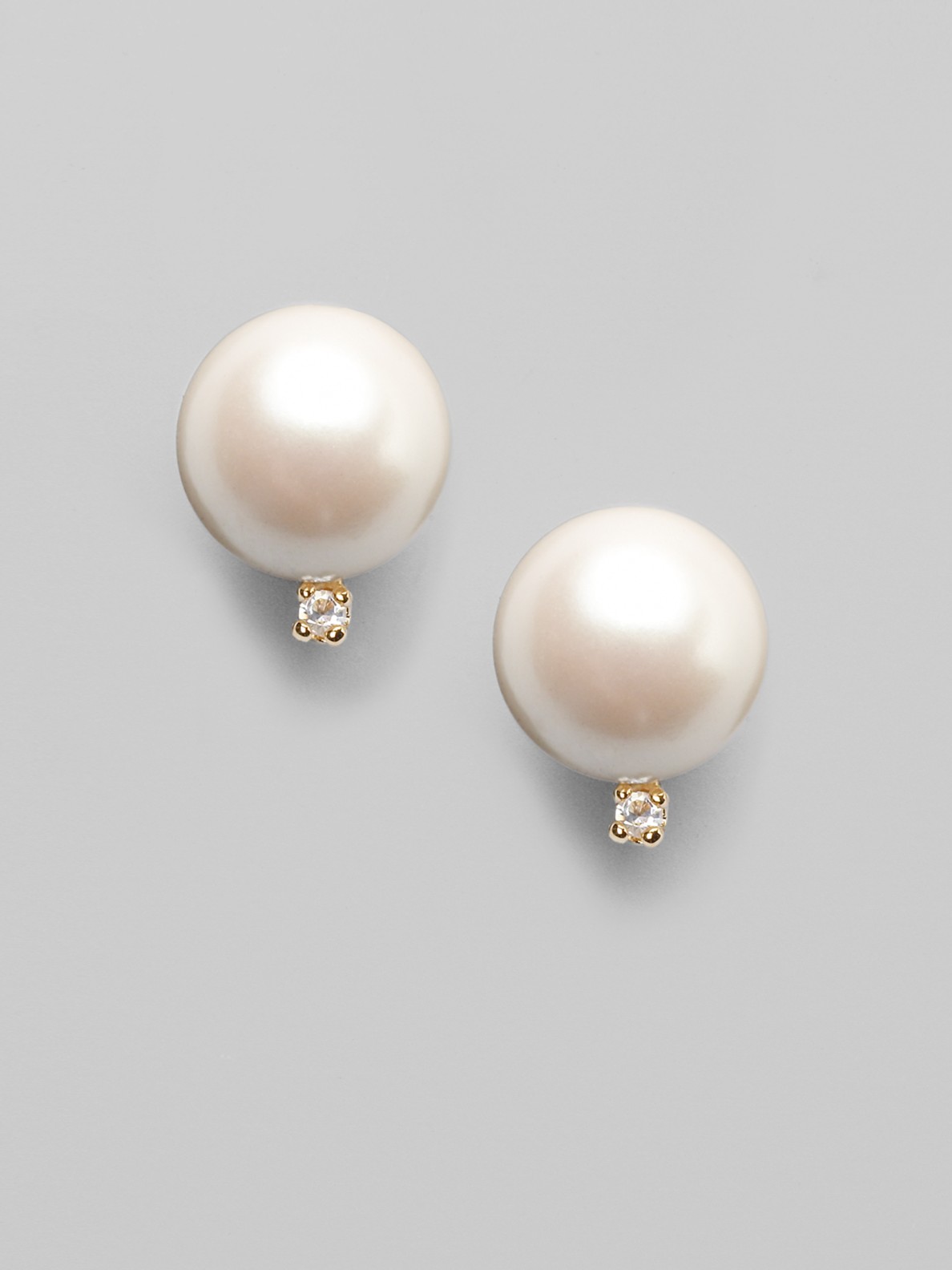 Kate Spade Metropolitan Pearl Earrings in White | Lyst