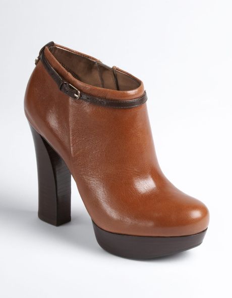 Guess Alade Platform Boots in Brown (brown leather) | Lyst