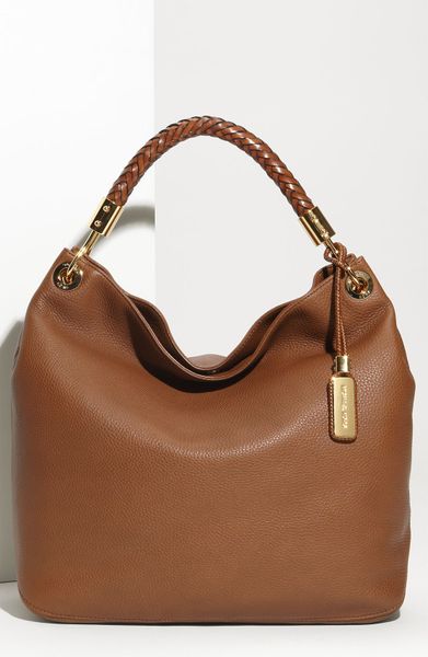 Michael Kors Skorpios - Large Leather Hobo in Brown (cinnamon) | Lyst