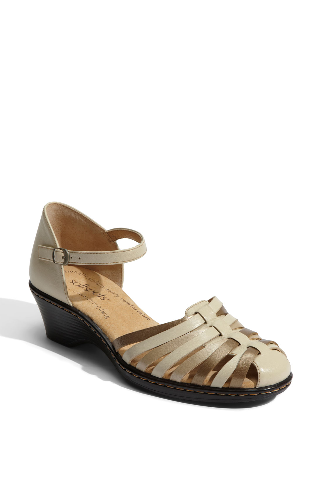 Softspots Tatianna Sandal in Beige (ivory multi) | Lyst