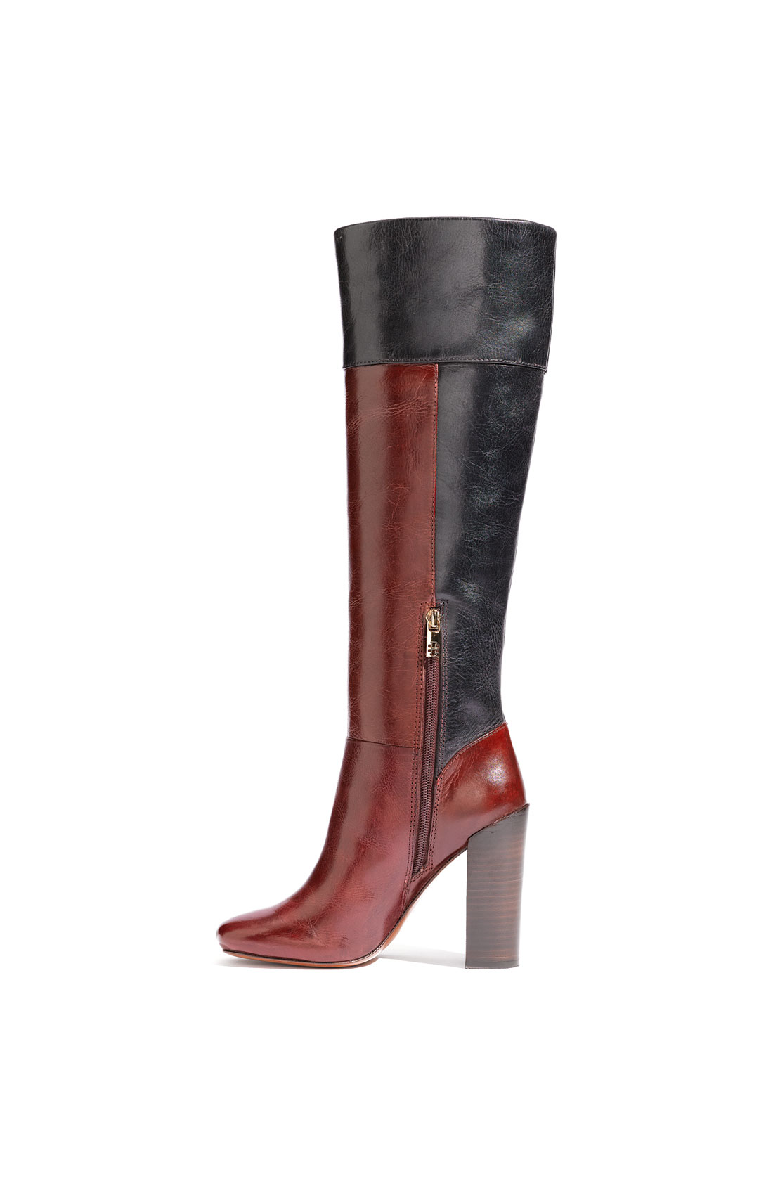 color block boots womens