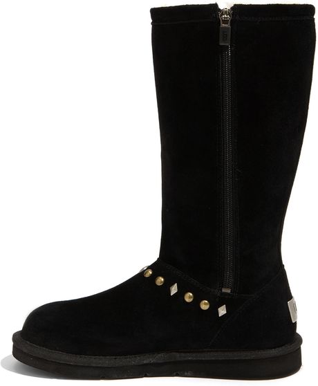 Ugg Avondale Knee High Boots Black in Black | Lyst