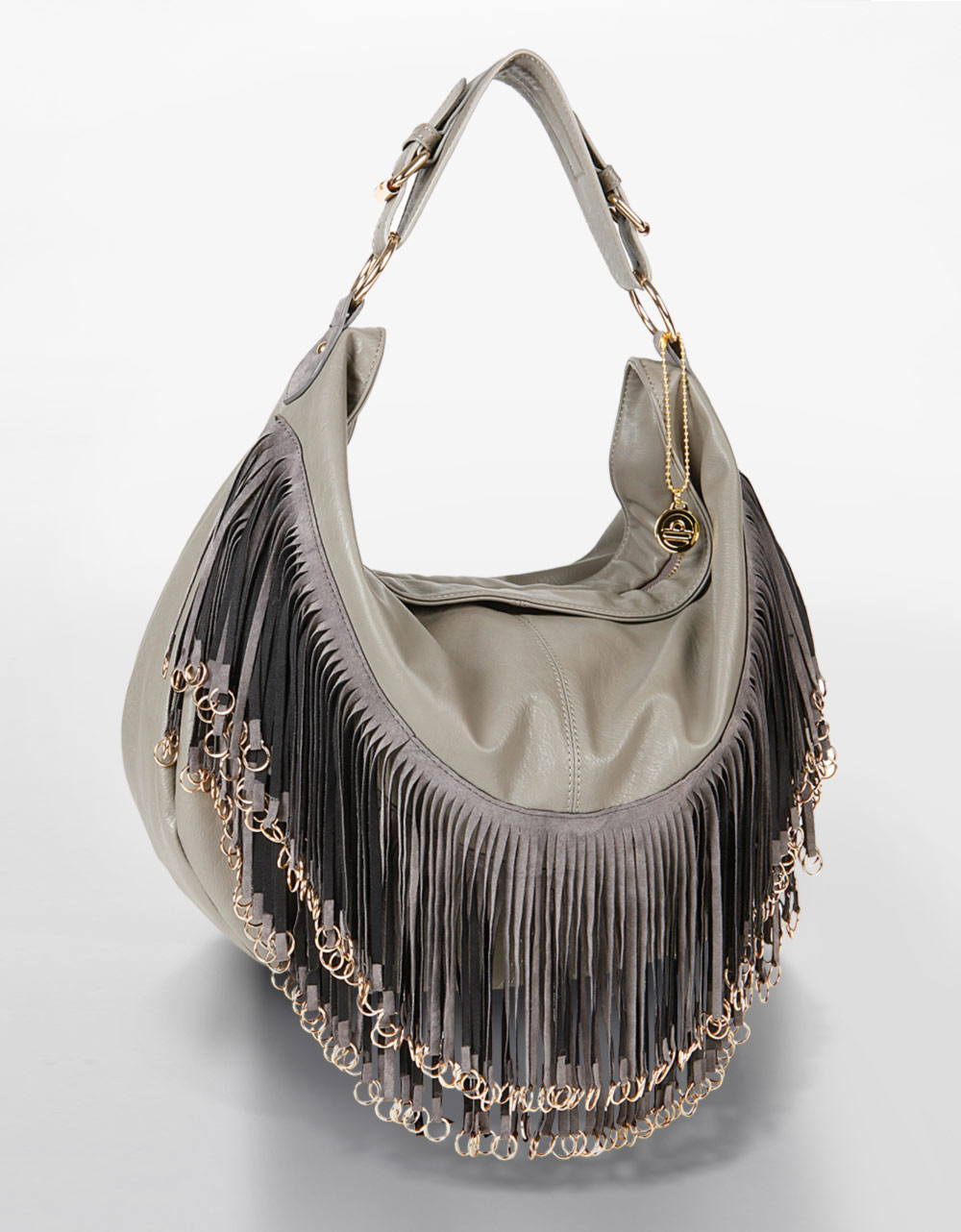 large fringe hobo bag