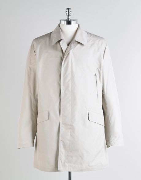Sanyo Microfiber Raincoat in Beige for Men | Lyst