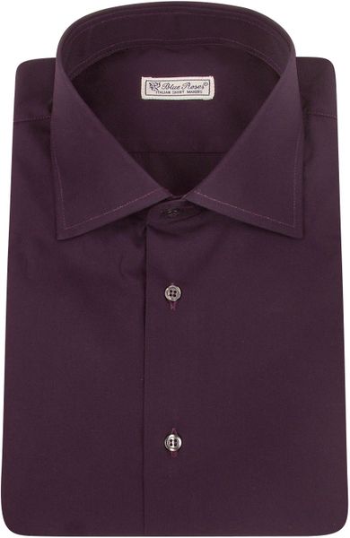 men plum shirt