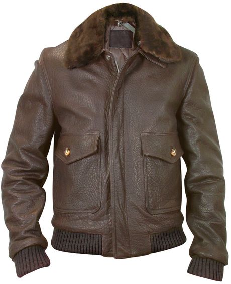 Forzieri Mens Dark Brown Leather Bomber Jacket in Brown for Men | Lyst