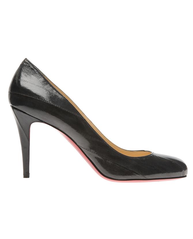 Christian louboutin Ron Ron Eel-skin Court Shoes in Gray ...  
