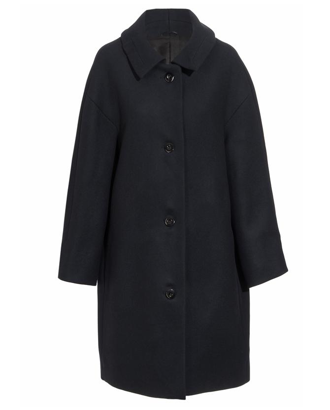Thomas Tait Oversized Virgin Wool and Cashmere-blend Coat in Blue (navy ...