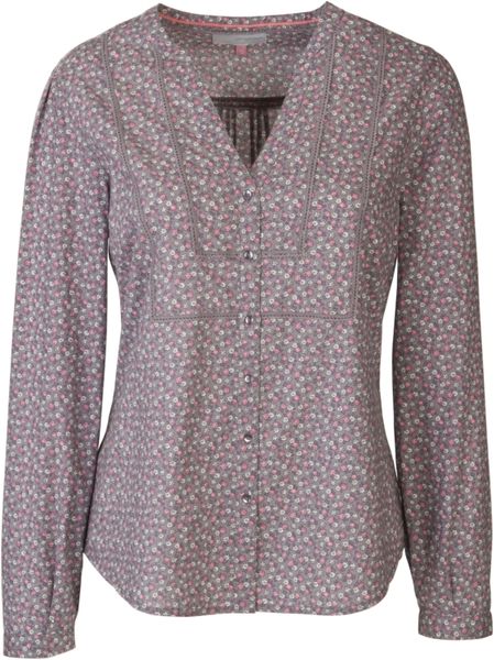 John Lewis Women Ditsy Print Blouse Taupe in Brown (taupe) | Lyst