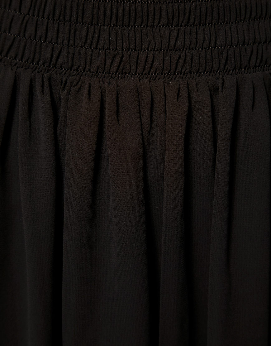 Lyst - American Apparel Sheer Maxi Skirt in Black
