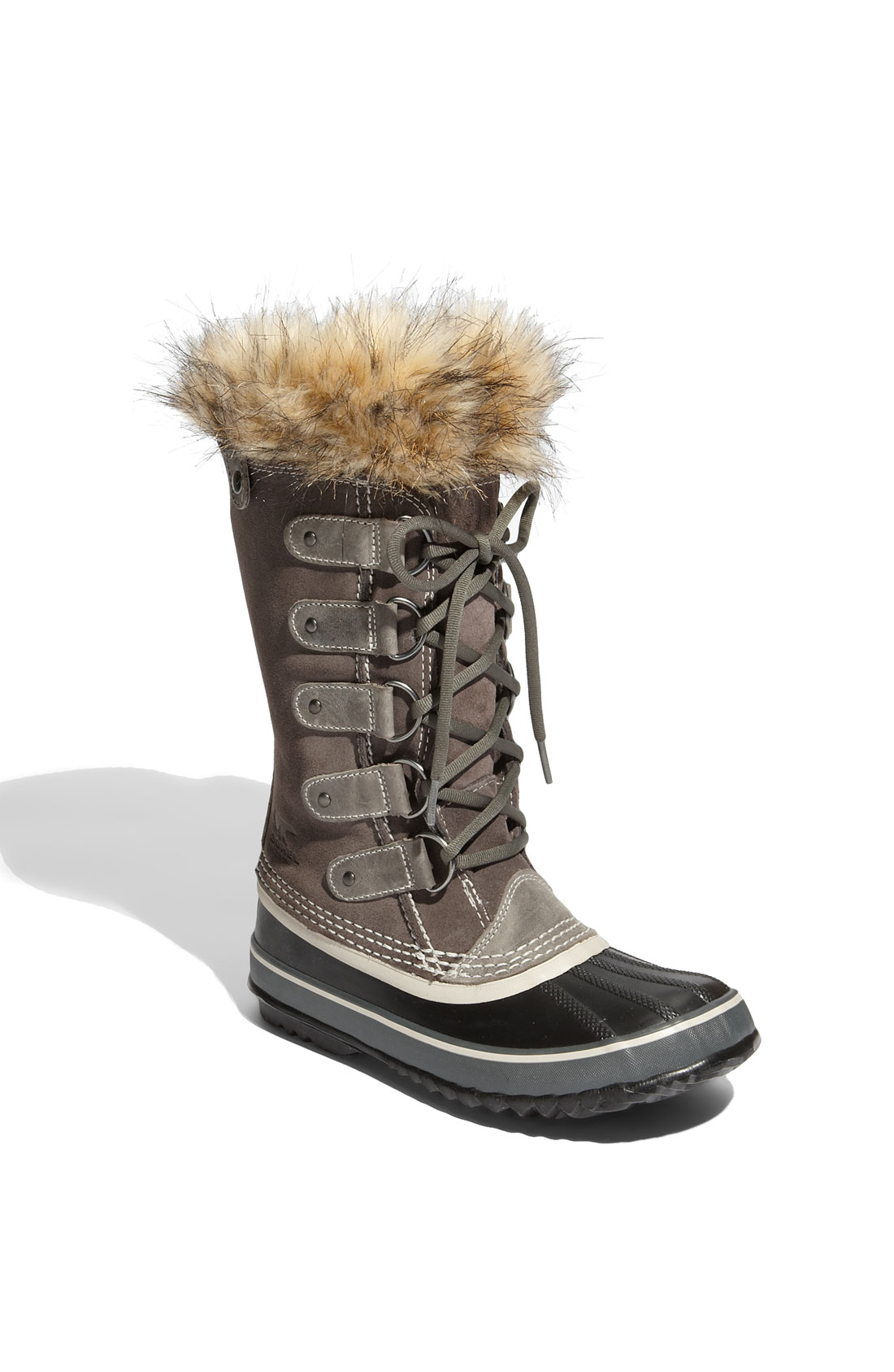 Sorel Joan Of Arctic Faux Fur & Suede Boots in Brown (GREY) | Lyst