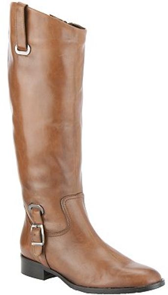 John Lewis Women York Leather Riding Boots Tobacco in Brown (tobacco ...