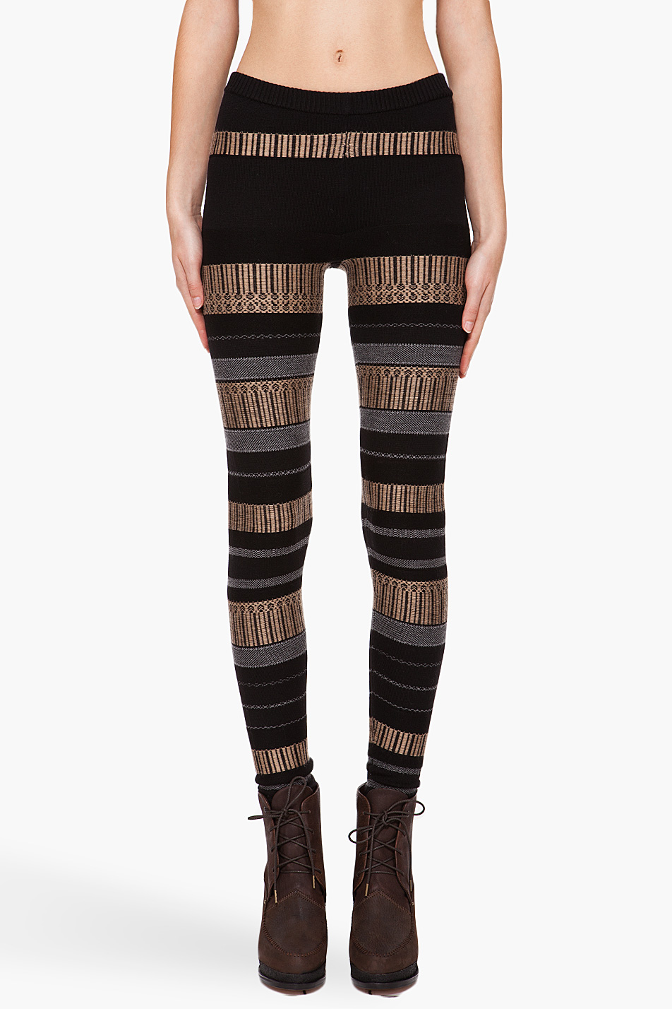 Lyst Edun Jacquard Sweater Leggings in Black