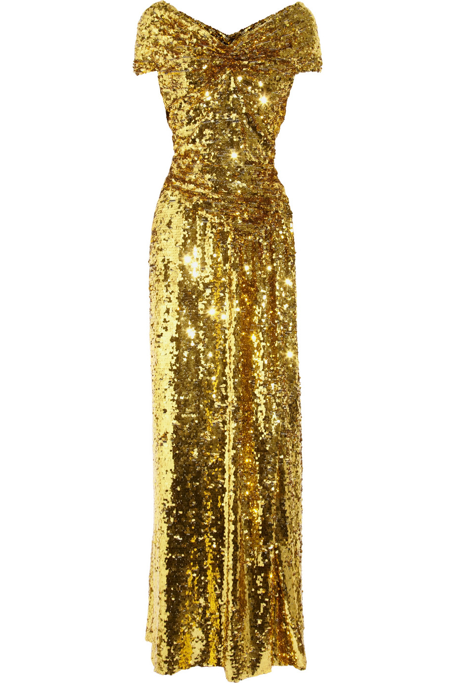 Vivienne westwood gold label Long Glazing Metallic Sequined Gown in ...