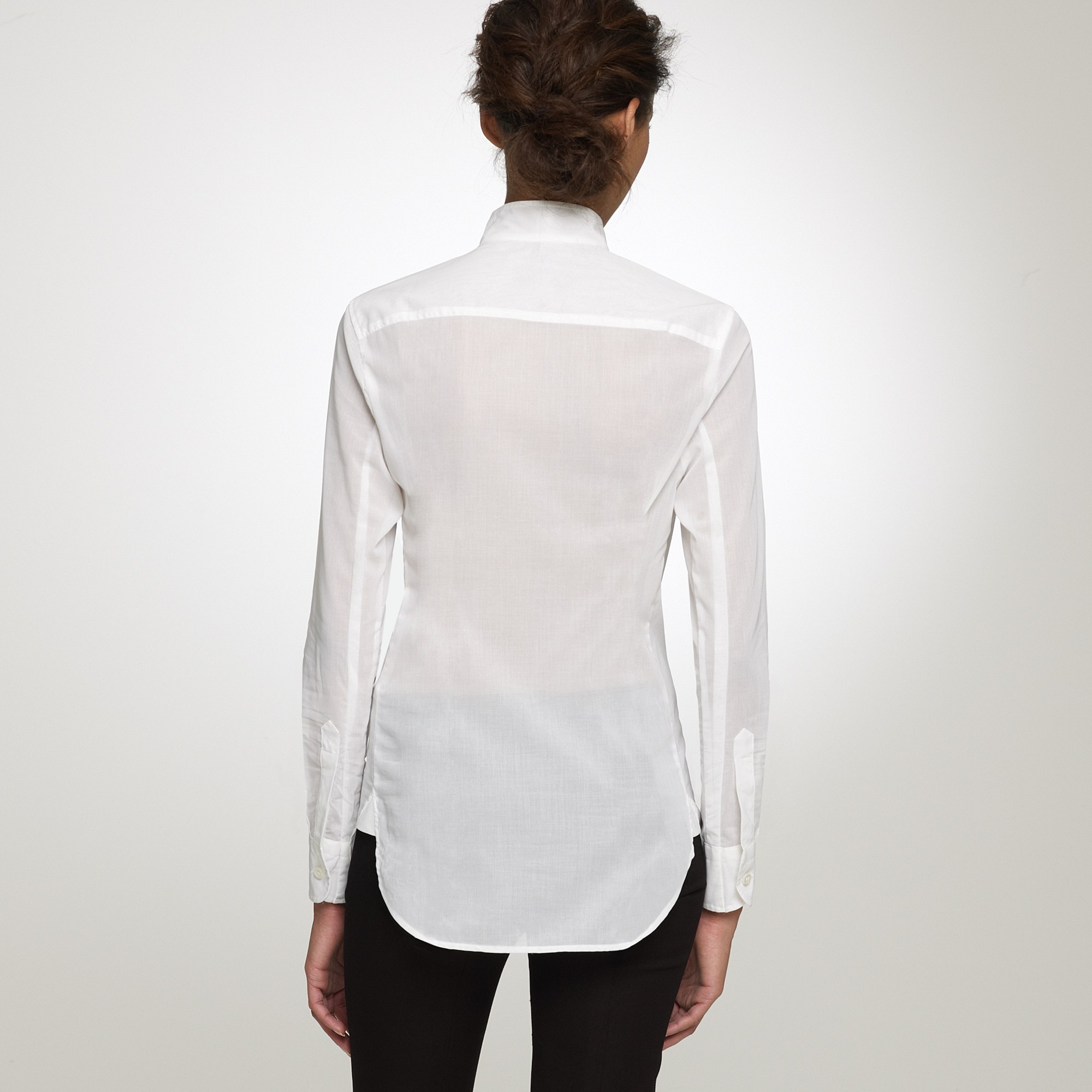 Lyst J.Crew Tuxedo Shirt in Thomas Mason® Fabric in White