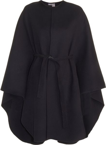 Vince Belted Cape in Blue (navy) | Lyst