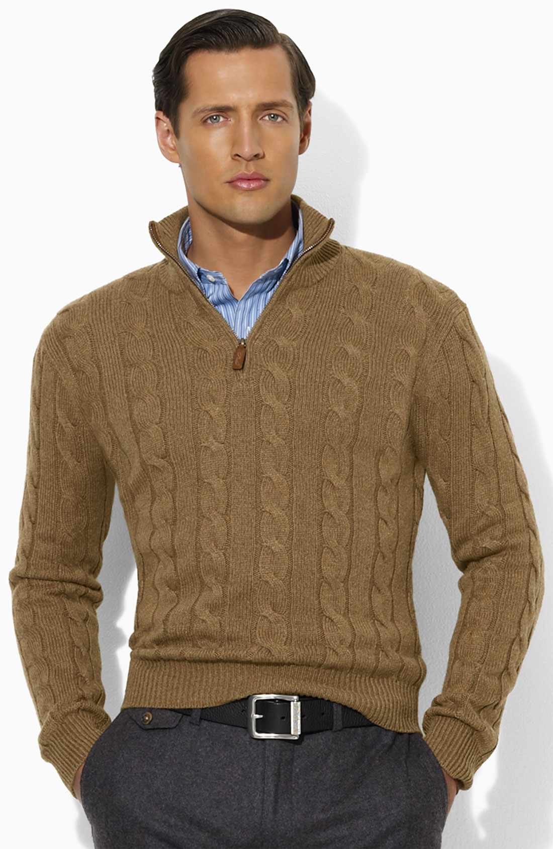 Polo Ralph Lauren Sweater in Brown for Men | Lyst