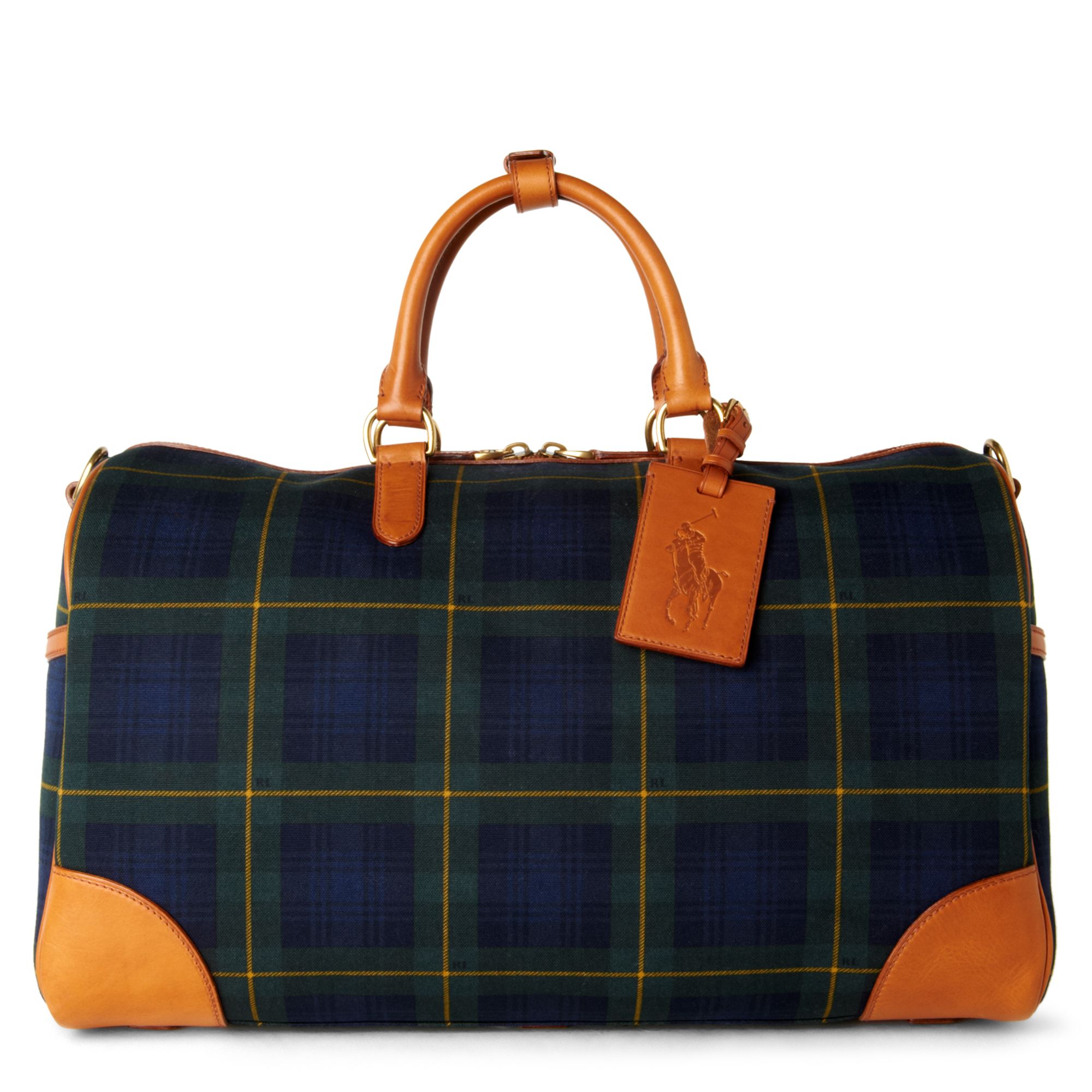 Ralph Lauren Tartan Collection Duffle Bag in Brown for Men | Lyst