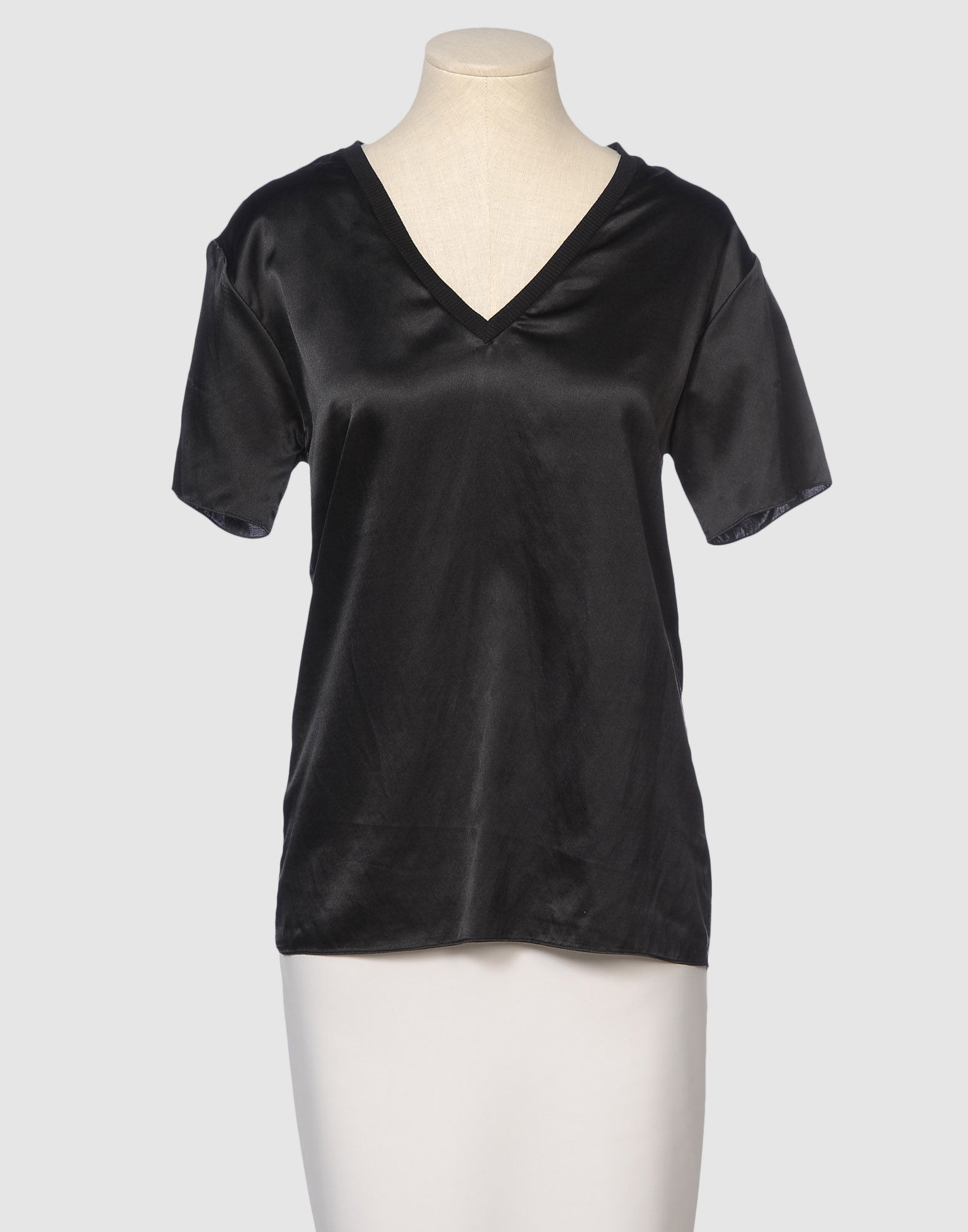 Cynthia Rowley Tops in Black (ivory) | Lyst