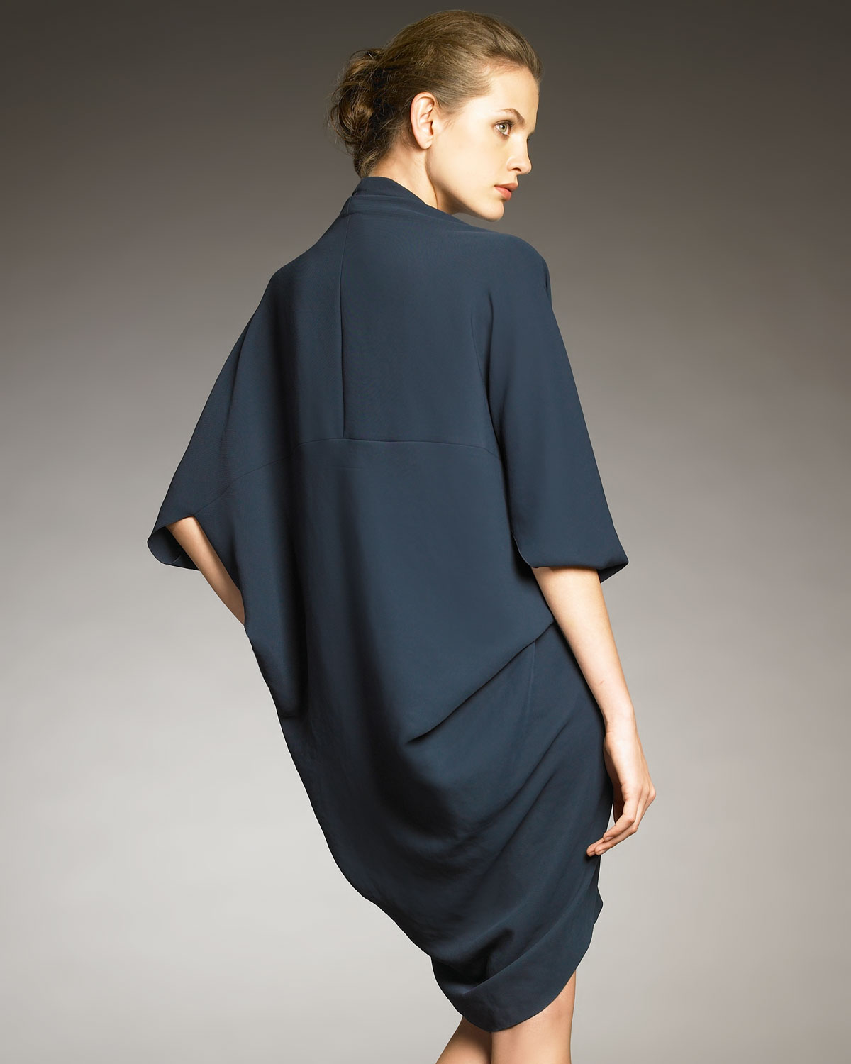 Lyst Lanvin Front Zip Co Dress In Blue Gallery