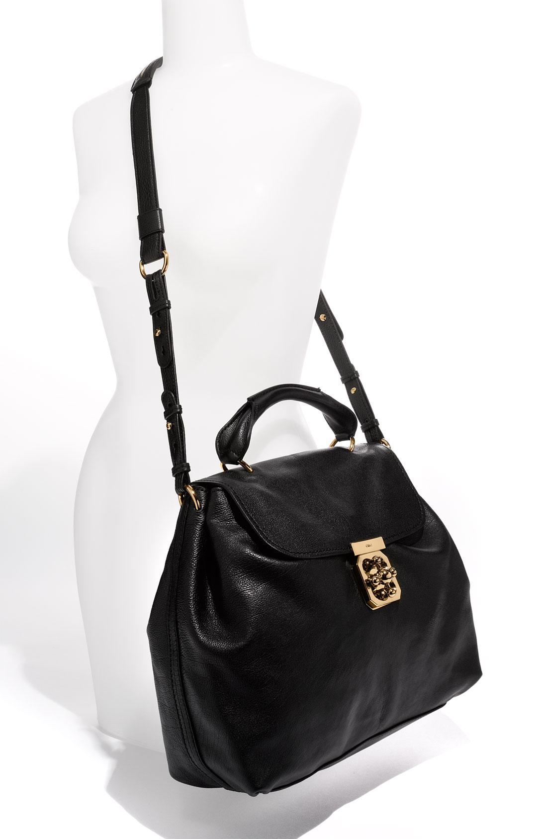 Chlo Elsie Satchel in Black | Lyst